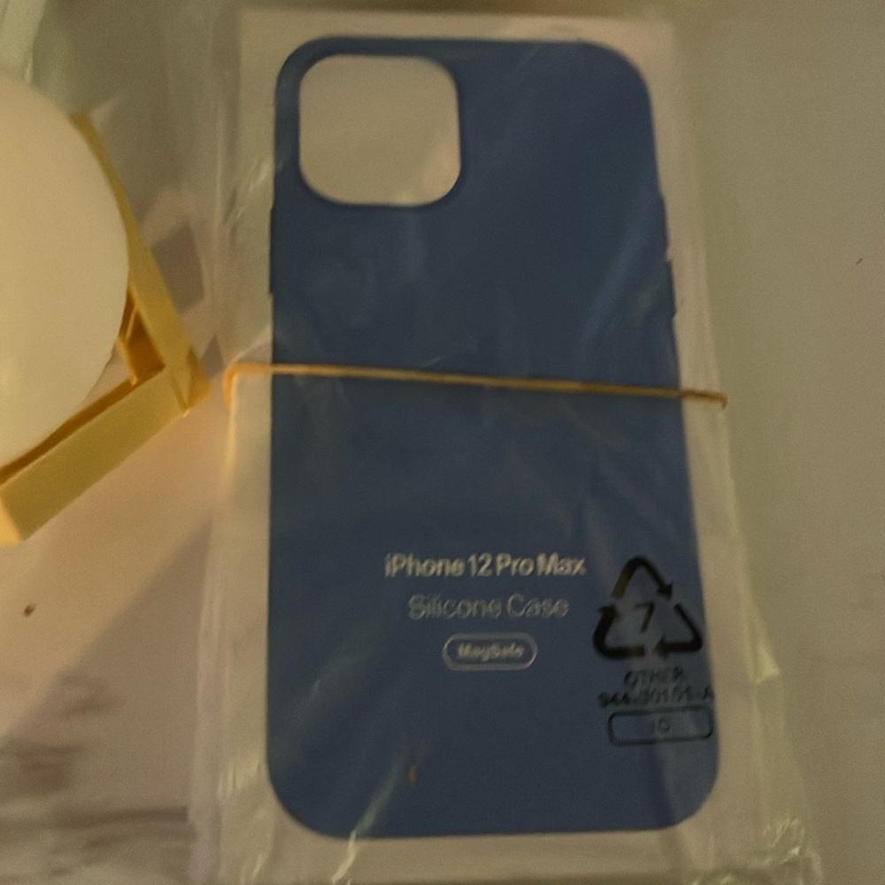IPhone 12 Pro Max , silicon blue Case